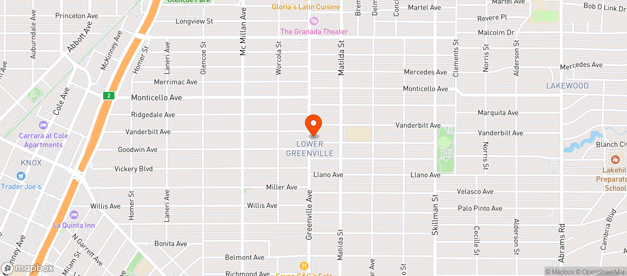 Map showing Stans Blue Note