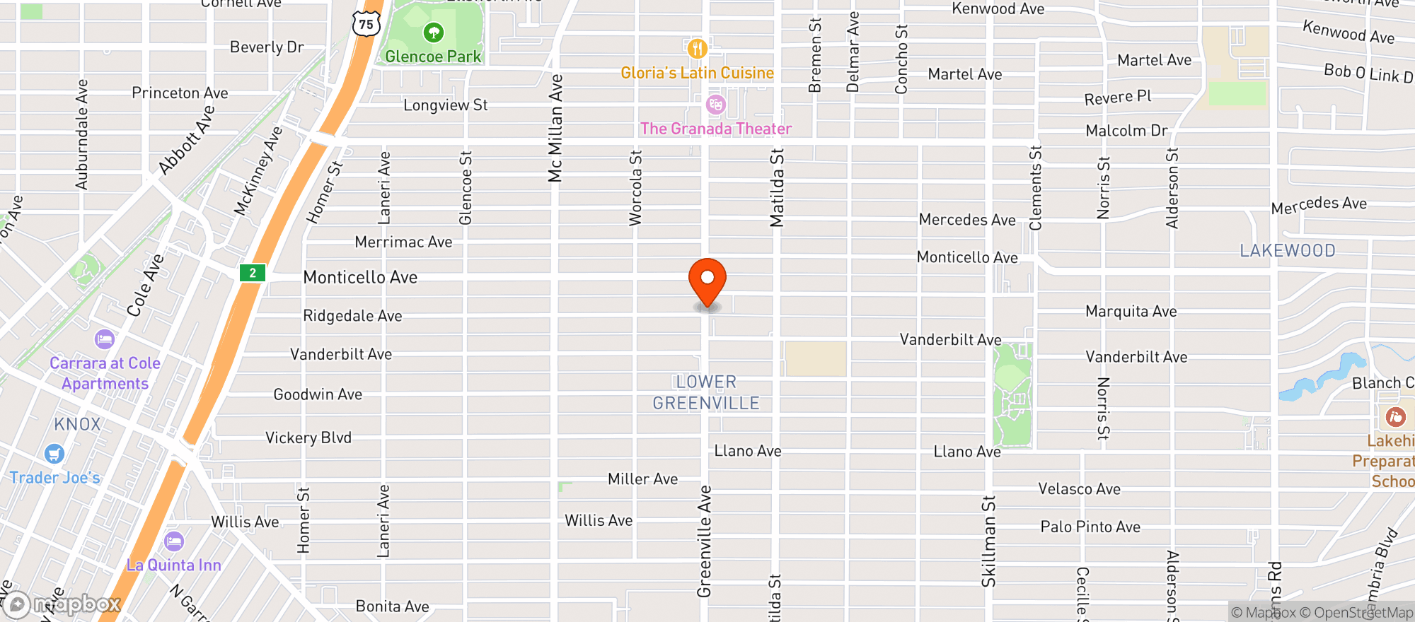 Map showing Earnest John Honest Goods