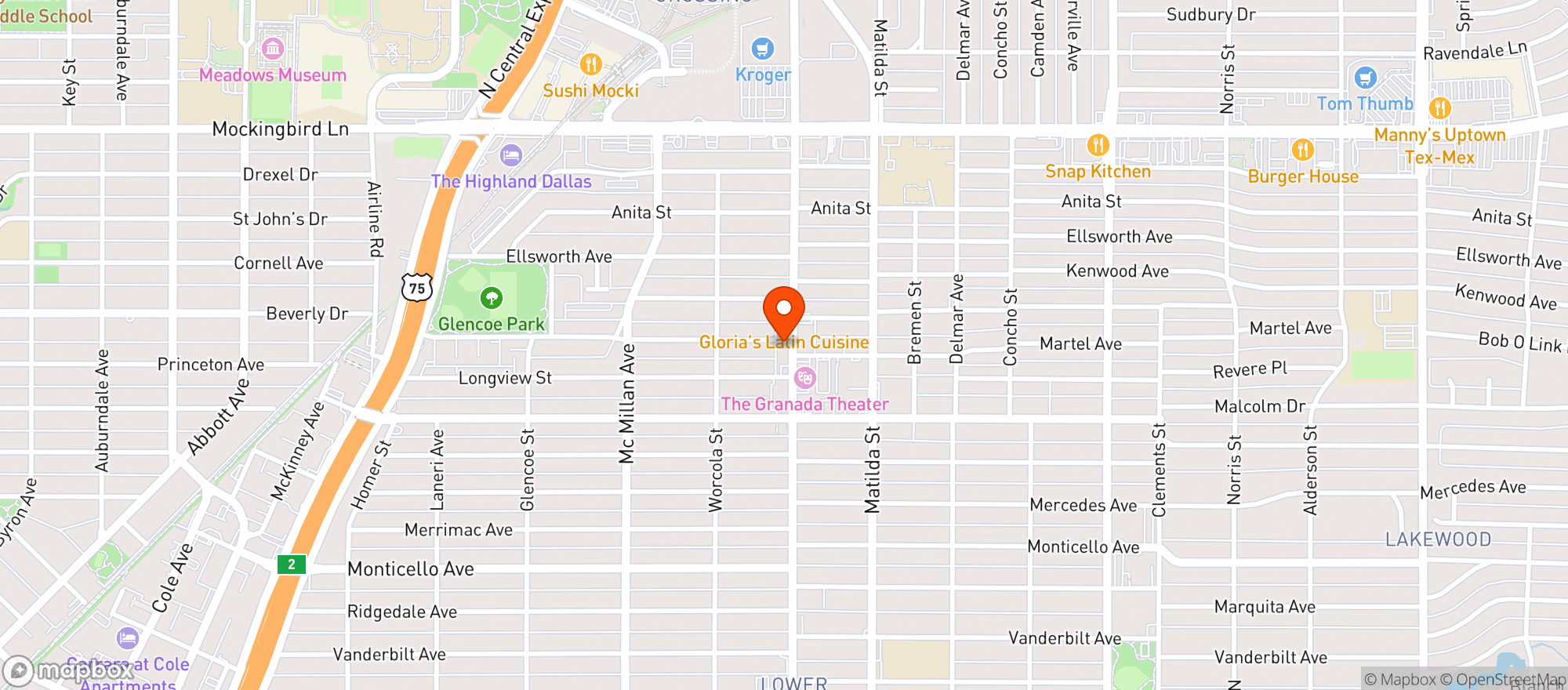 Map showing Life’s Good Bar & Grill