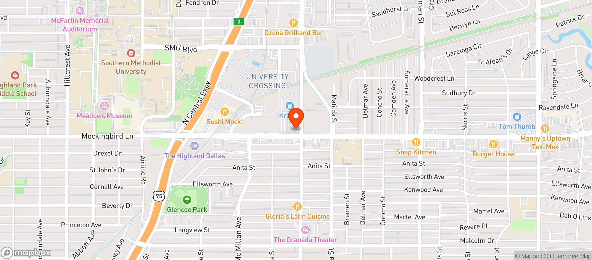 Map showing 7 Eleven #35403