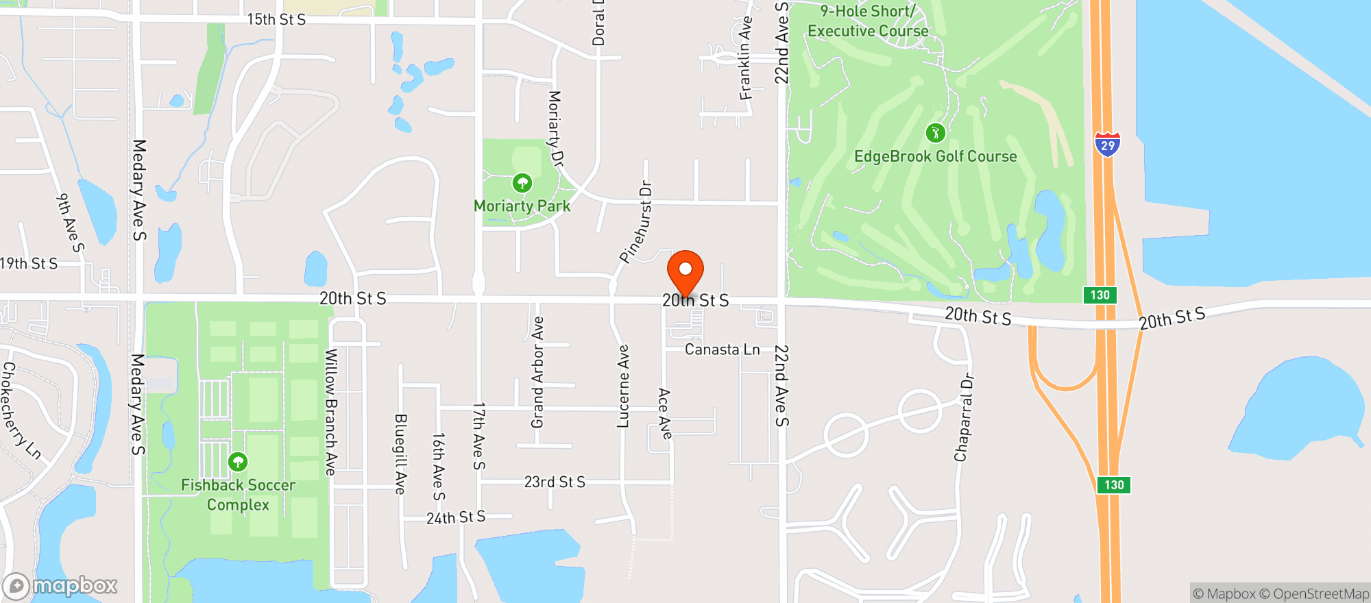 Map showing Kwik Star