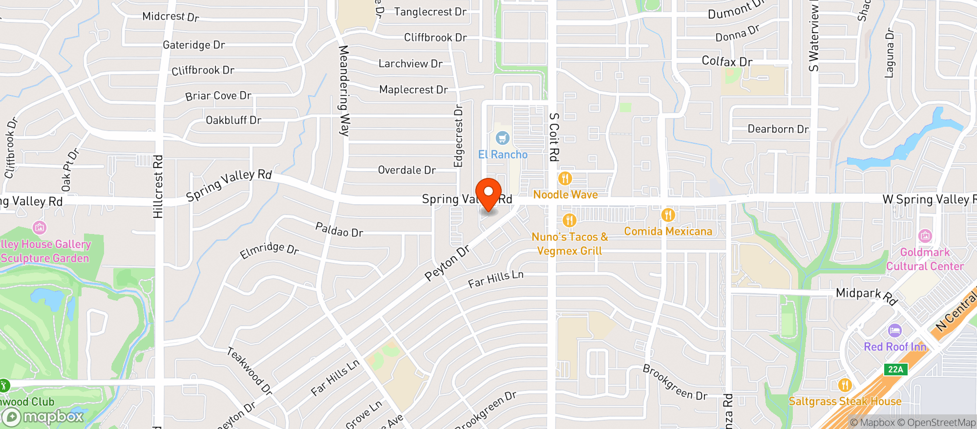 Map showing KOOL-AID LIQUOR SHOP