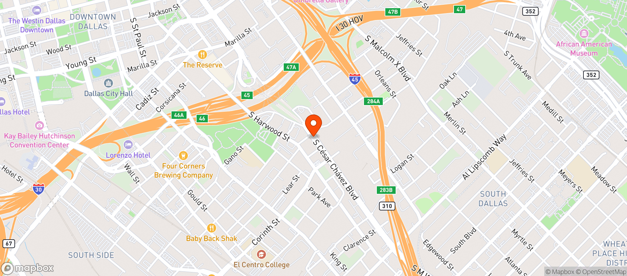 Map showing Stop N Save Liquors