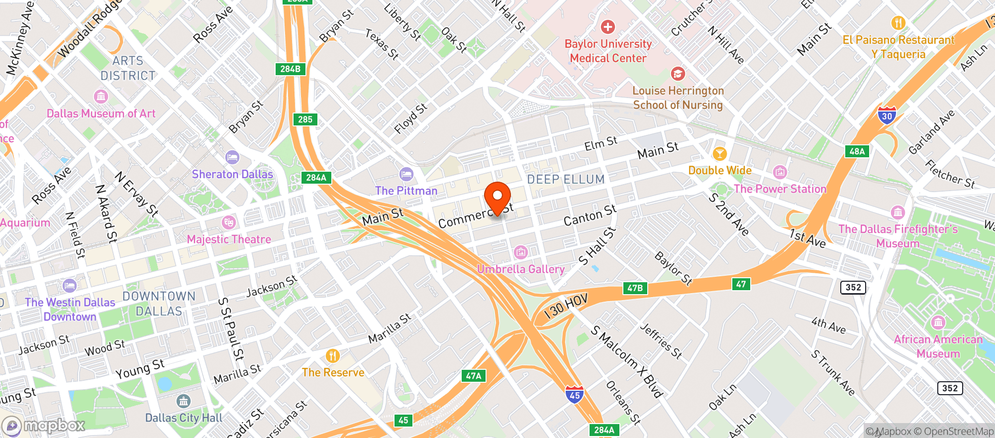 Map showing Saint Petes Dancing Marlin