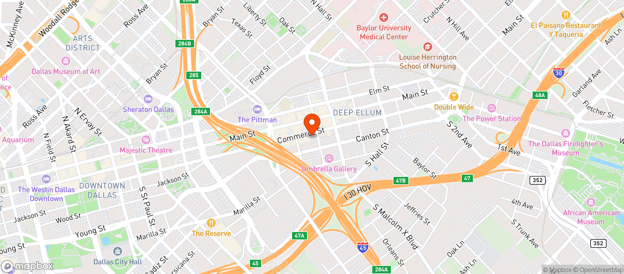 Map showing Angry Dog