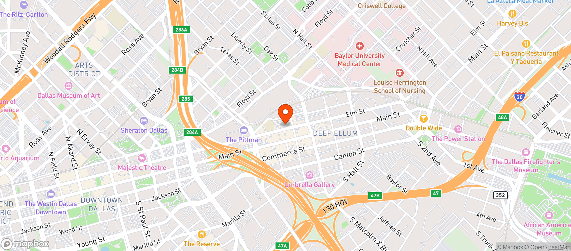 Map showing Queens Head Pub
