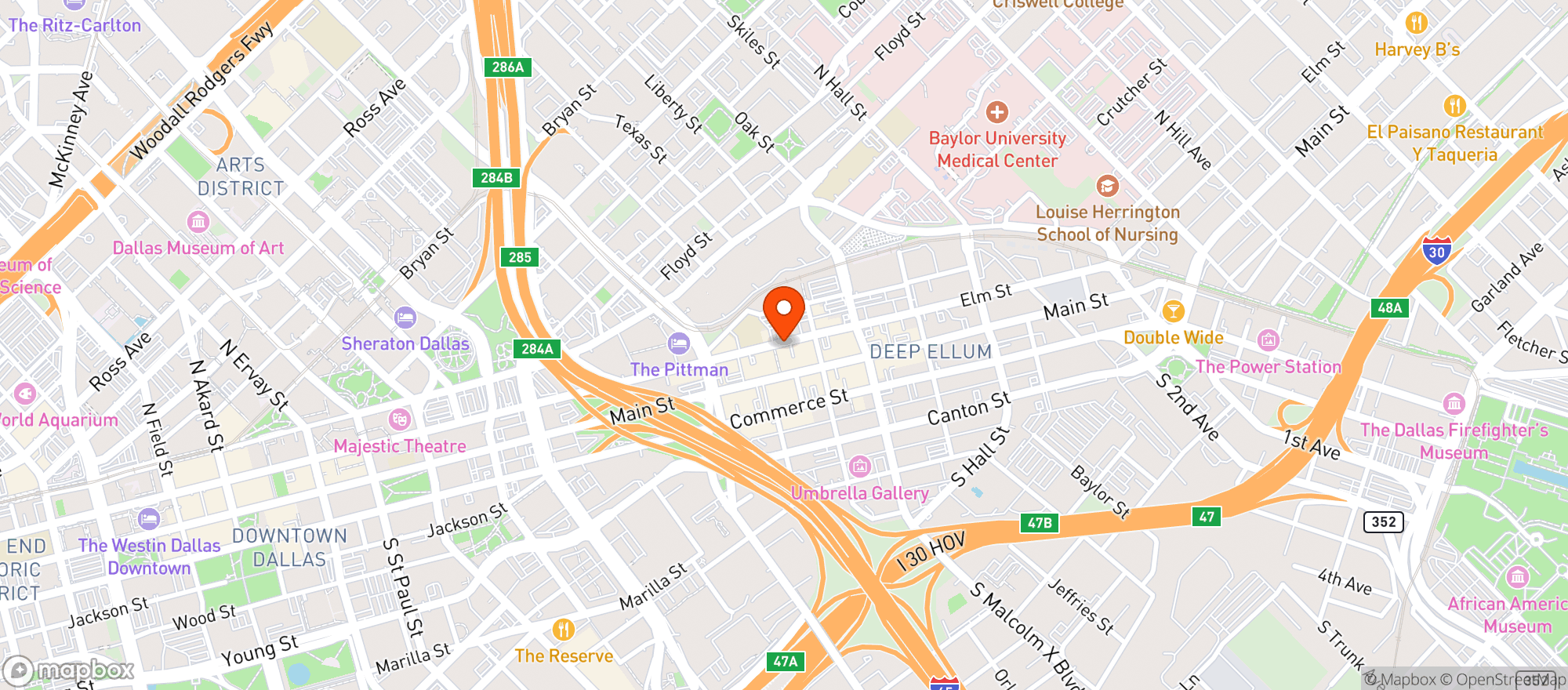 Map showing Three Links