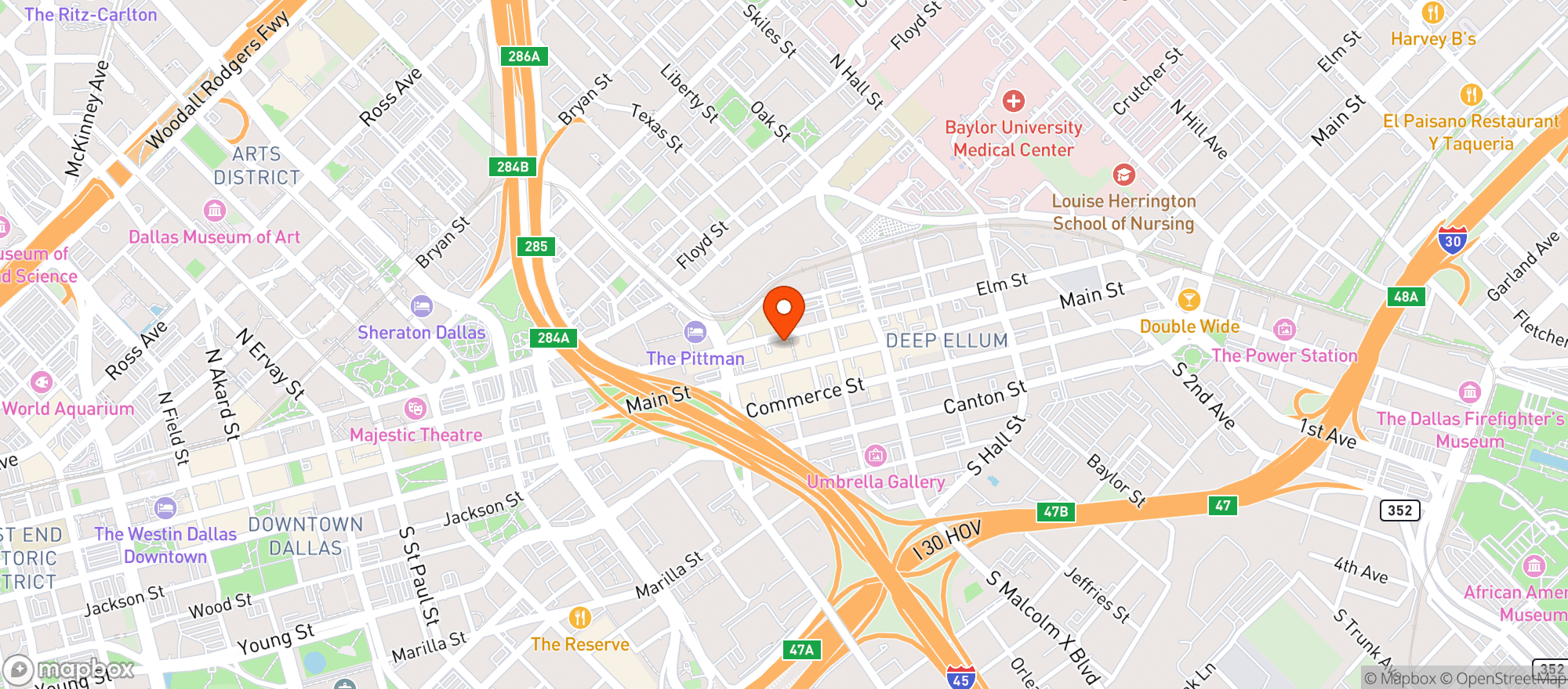 Map showing Twilite Lounge