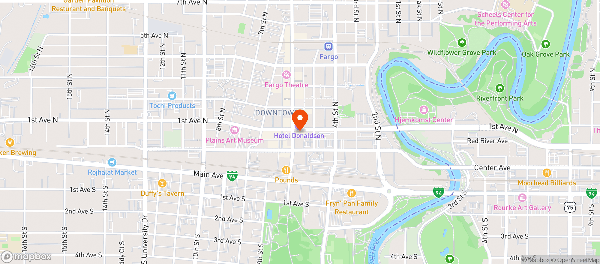 Map showing Vinyl Taco