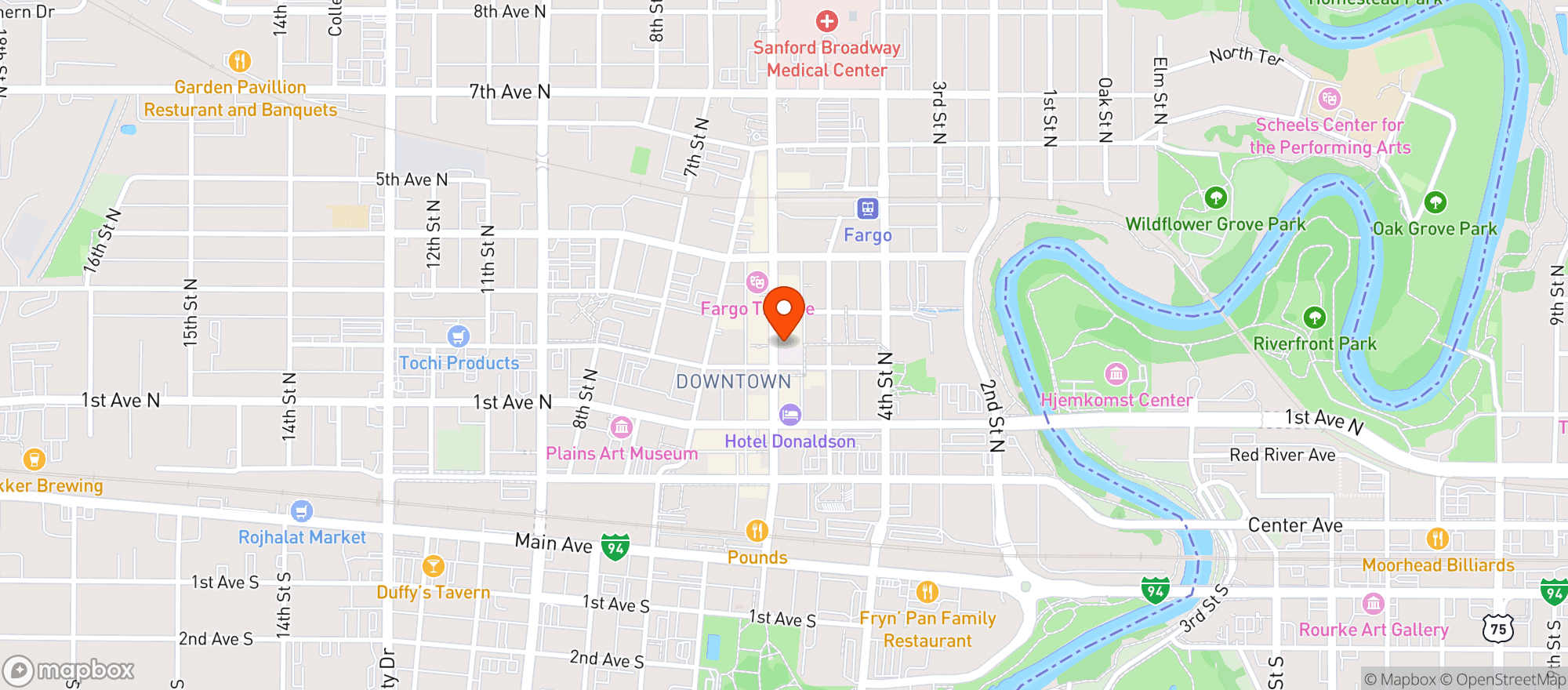 Map showing Rosewild