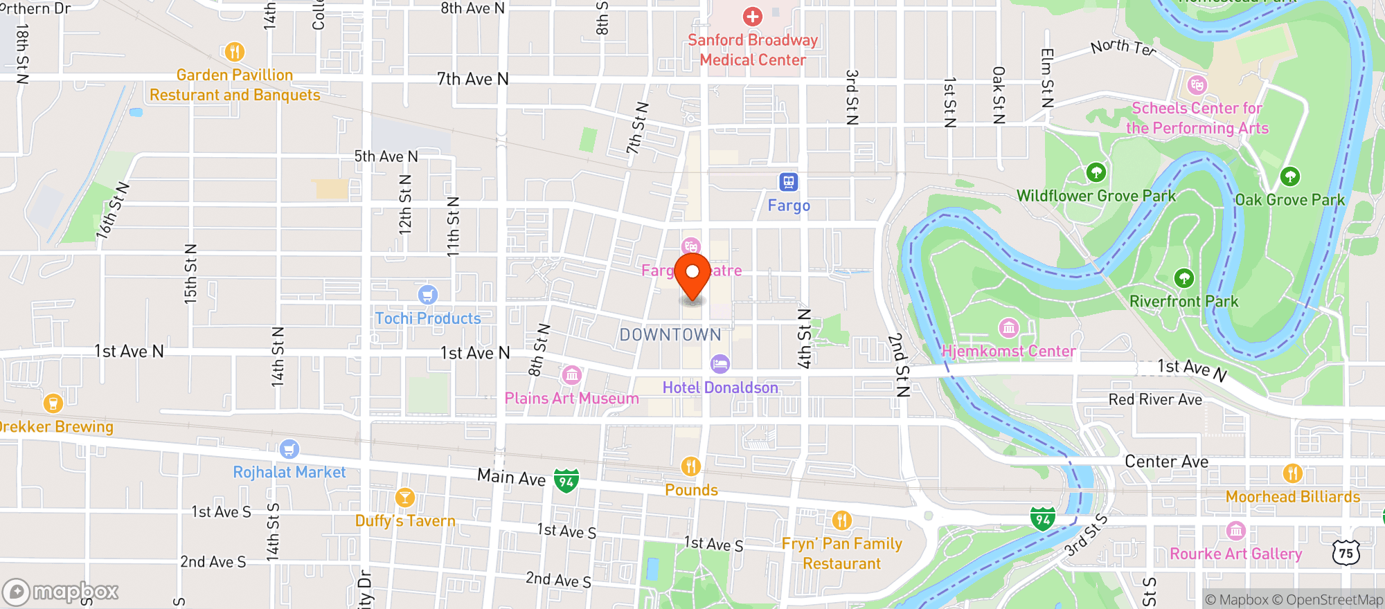 Map showing The Boiler Room