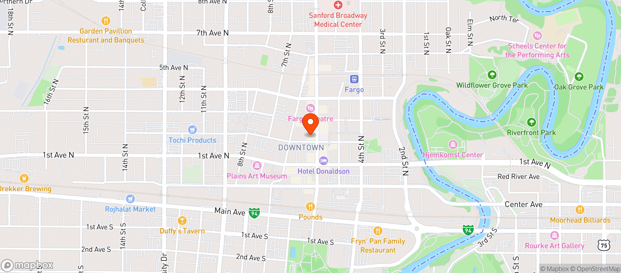 Map showing Blackbird Woodfire