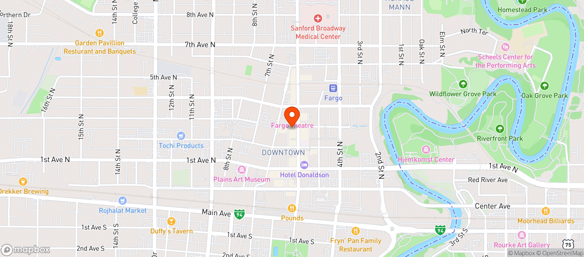 Map showing Dempseys Public House