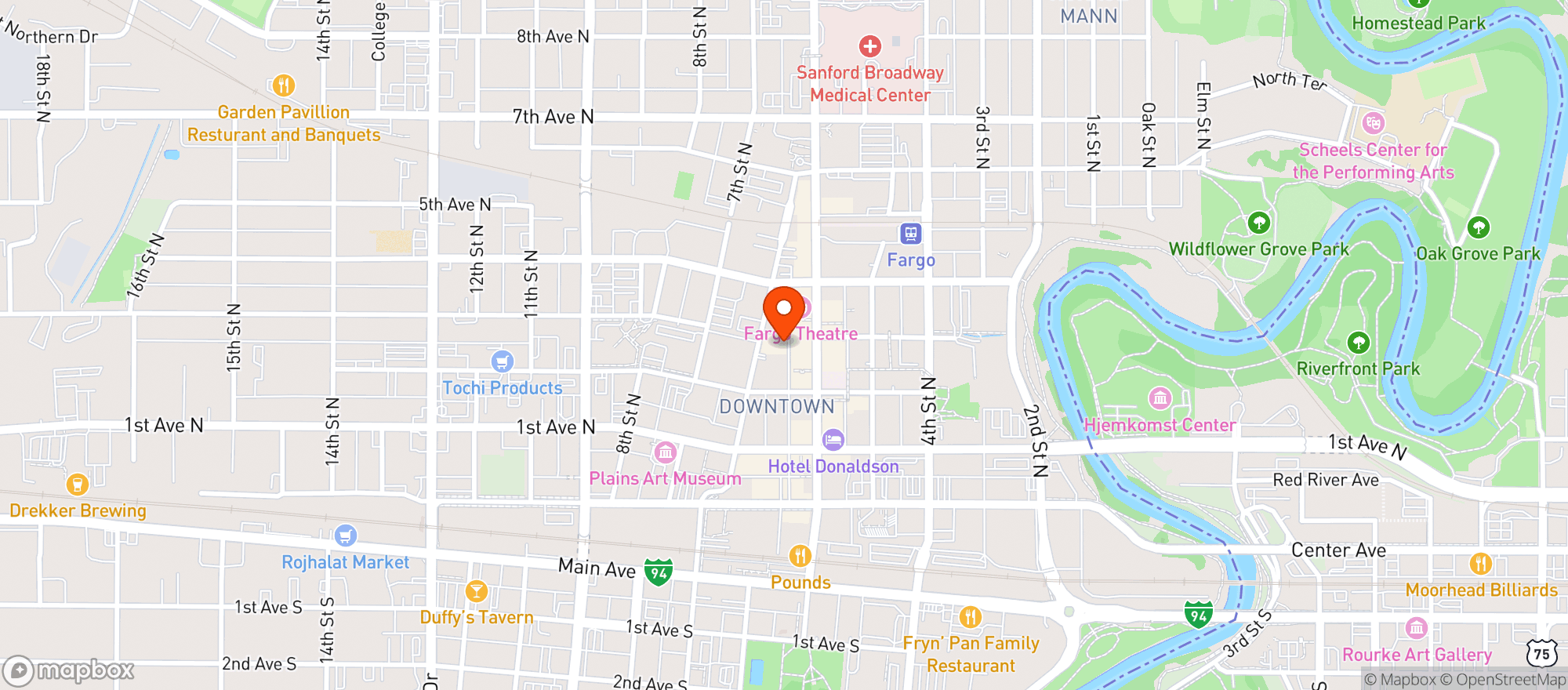 Map showing Beer & Fish Company
