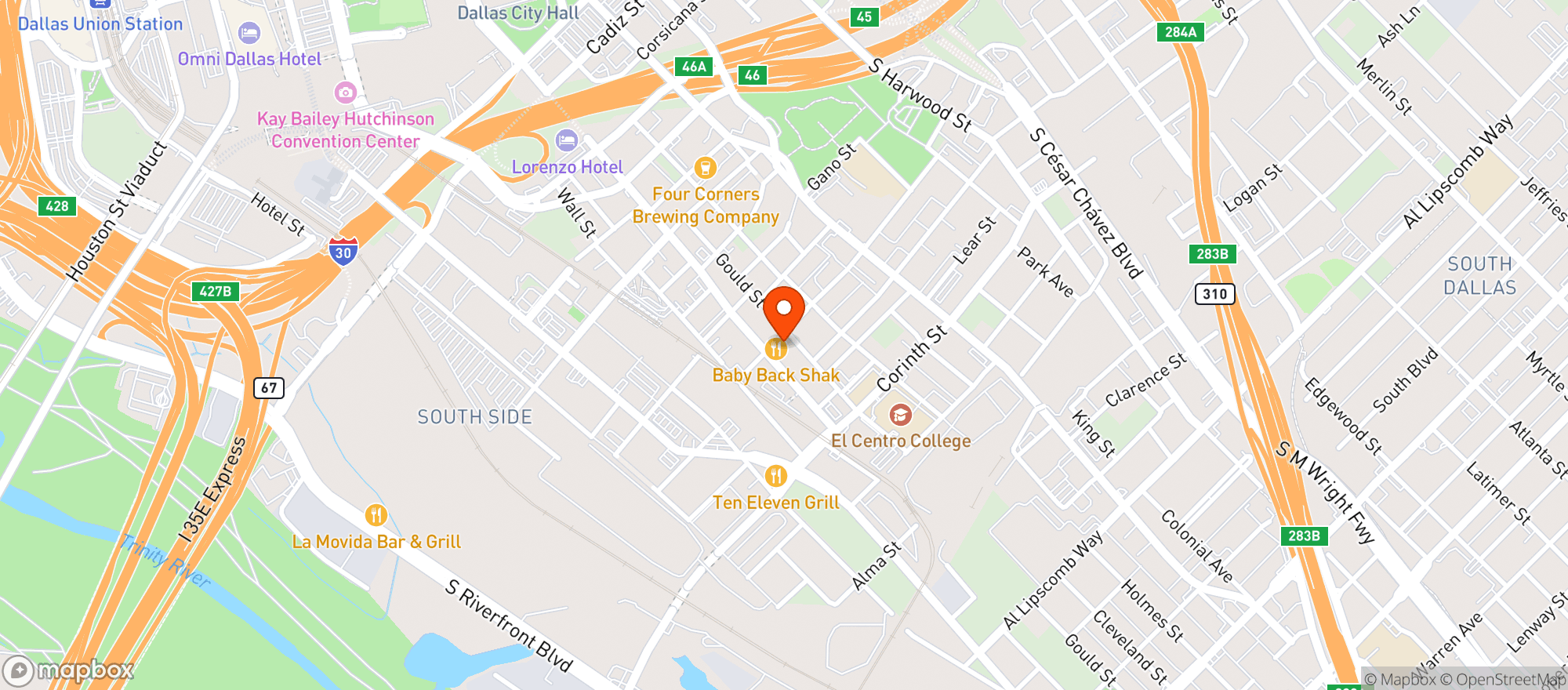 Map showing Lee Harvey's