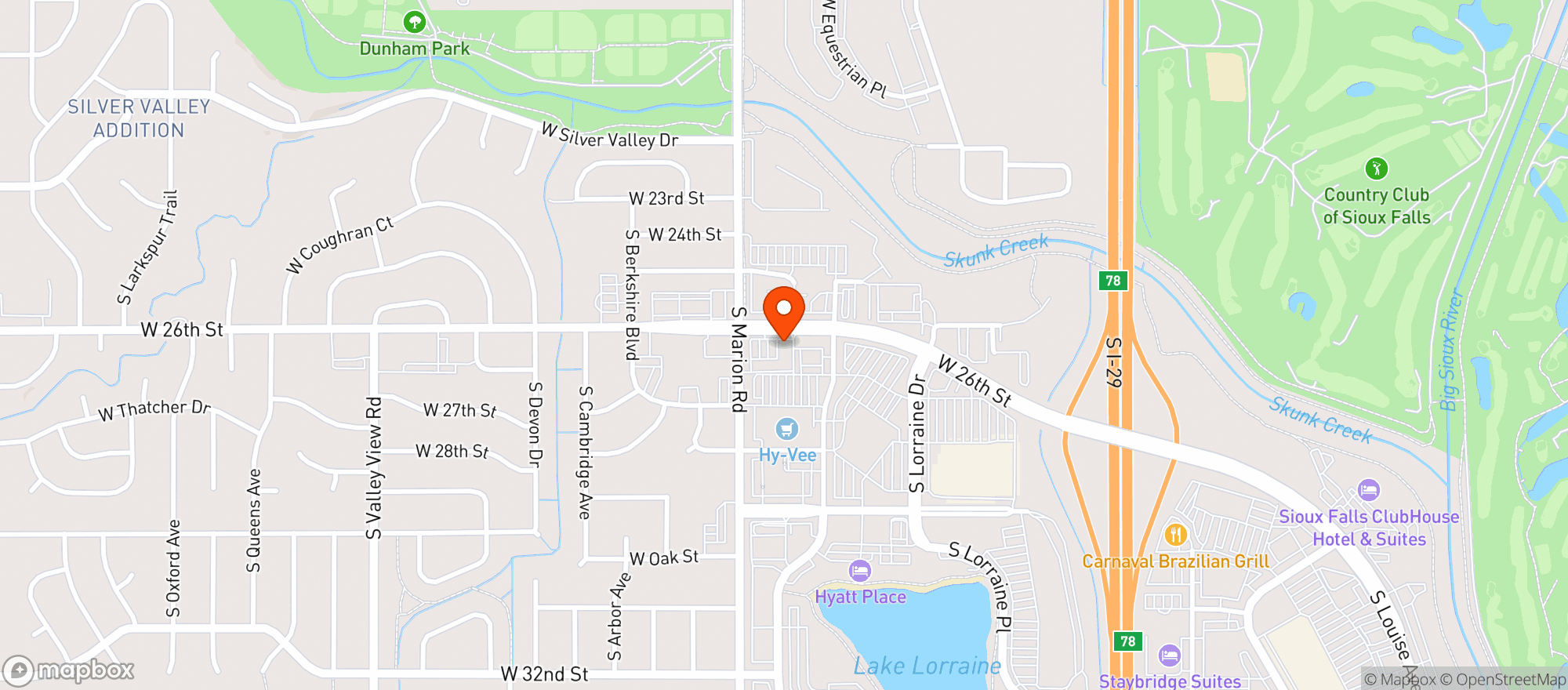 Map showing Generation V - Sioux Falls
