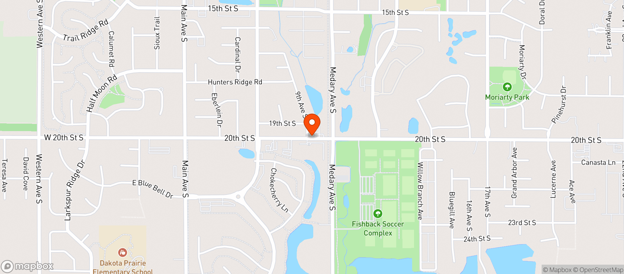 Map showing Corner Pantry