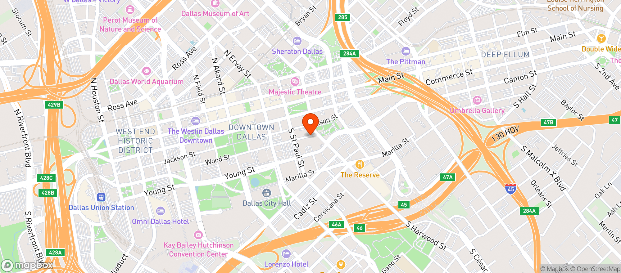 Map showing Harwood Tavern