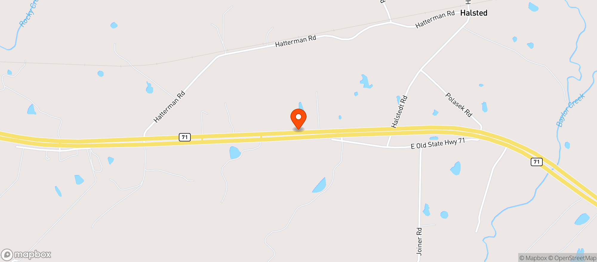 Map showing Highway Food Mart