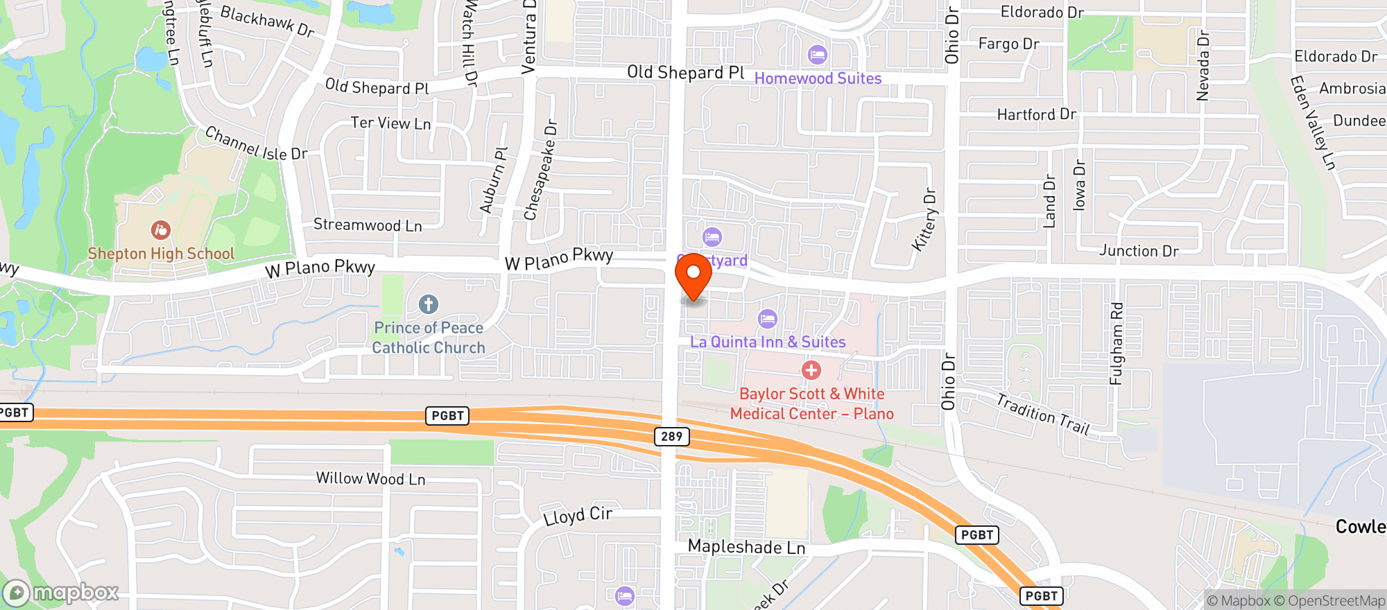 Map showing Flamingo Liquor - Preston