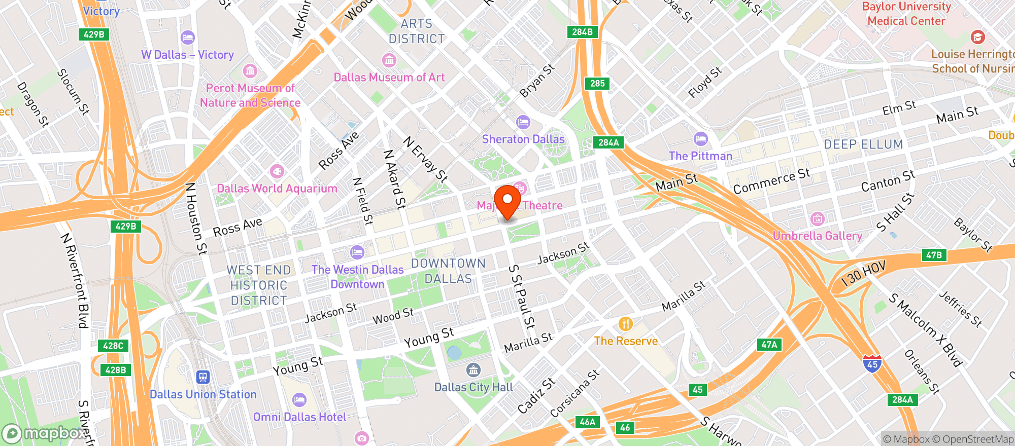 Map showing Partenope Ristorante