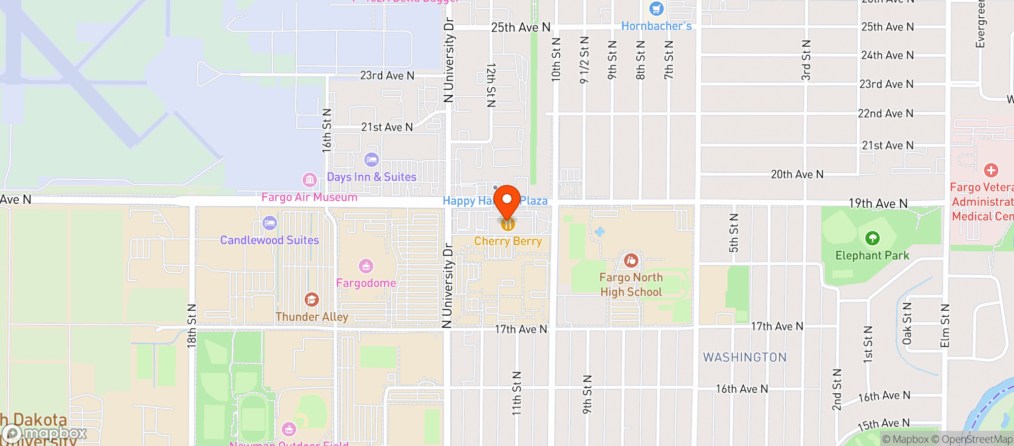 Map showing Labbys Grill & Bar