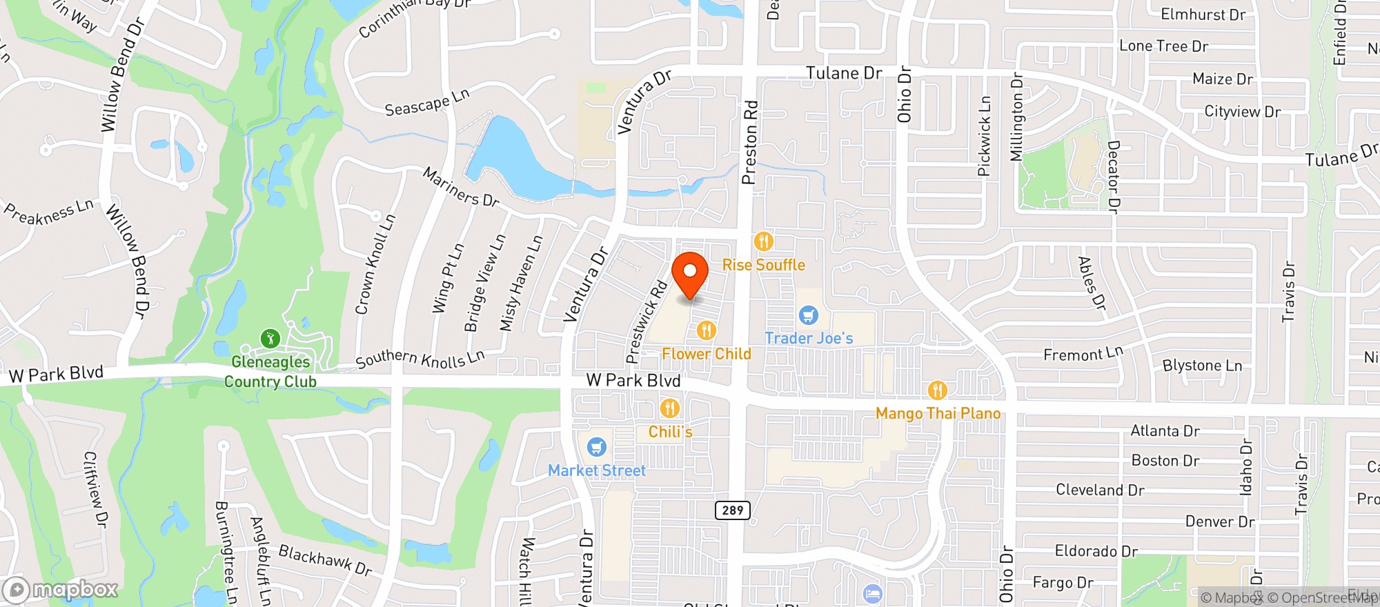 Map showing Whole Foods Market - Plano