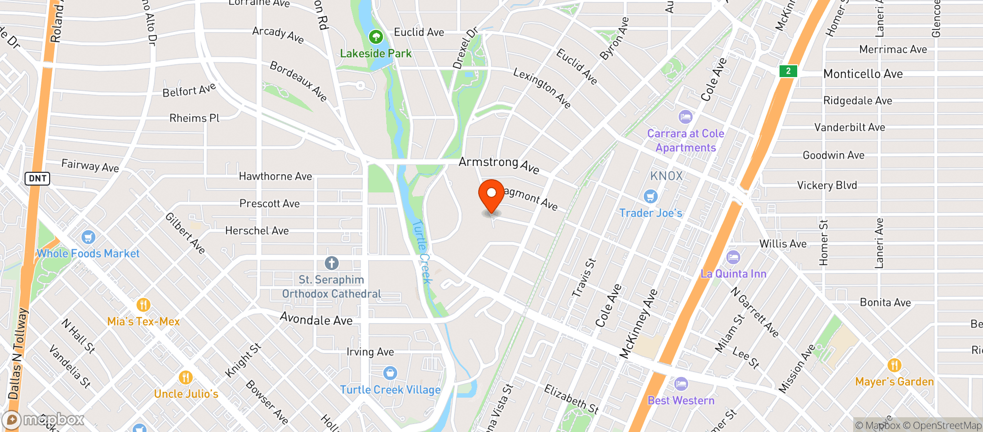 Map showing Spec's - Dallas