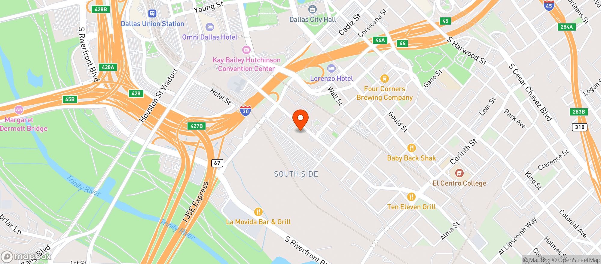 Map showing Gilleys