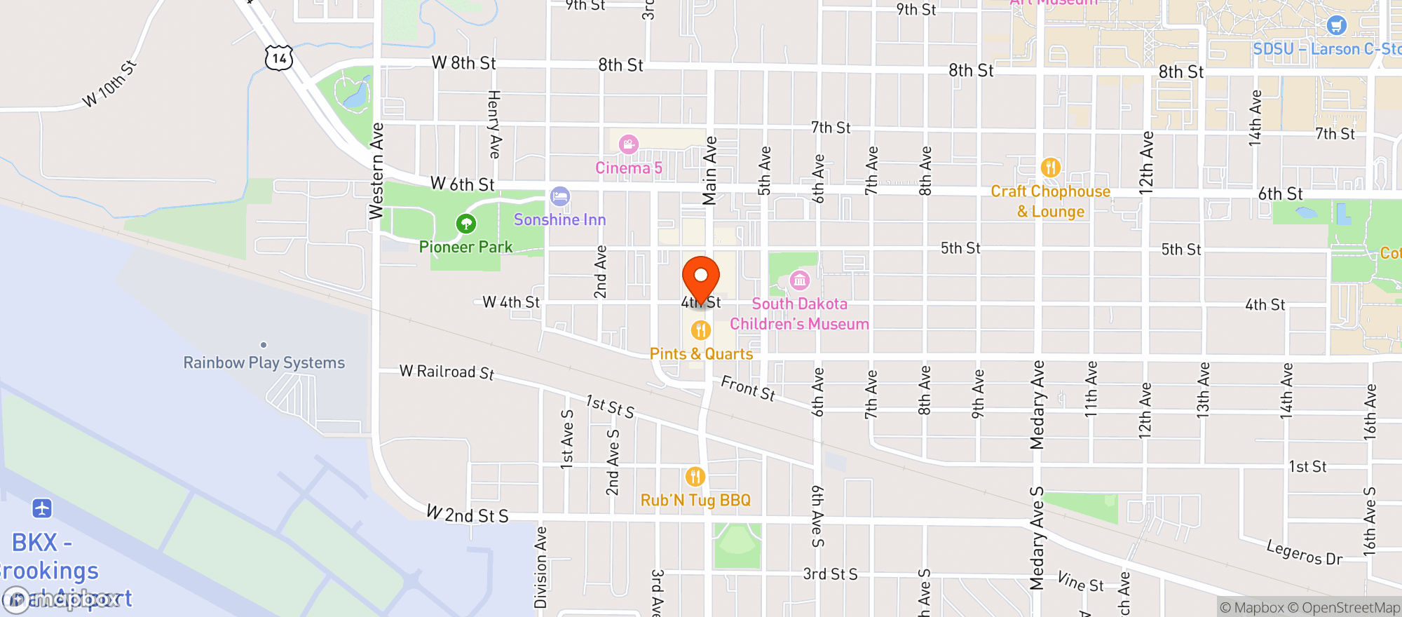 Map showing Bank Saloon