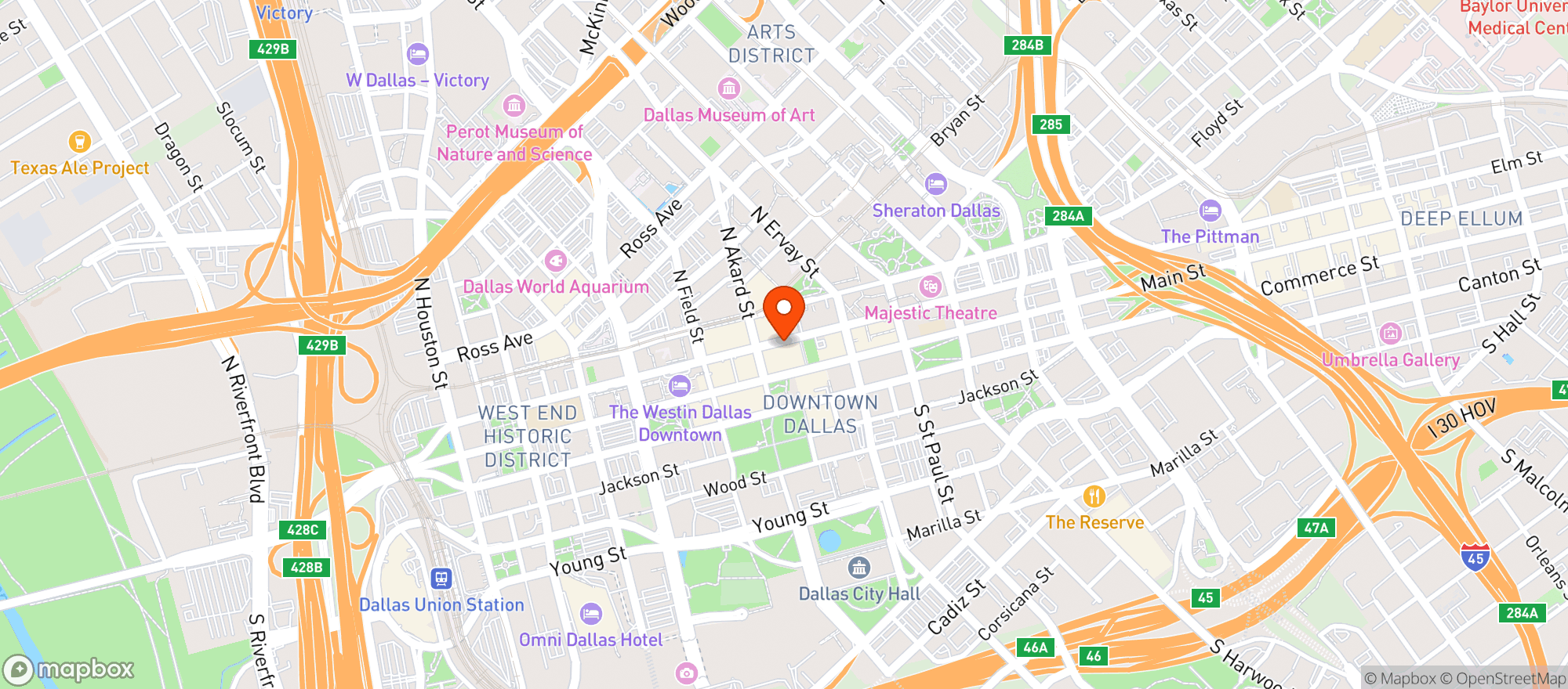 Map showing City Tavern