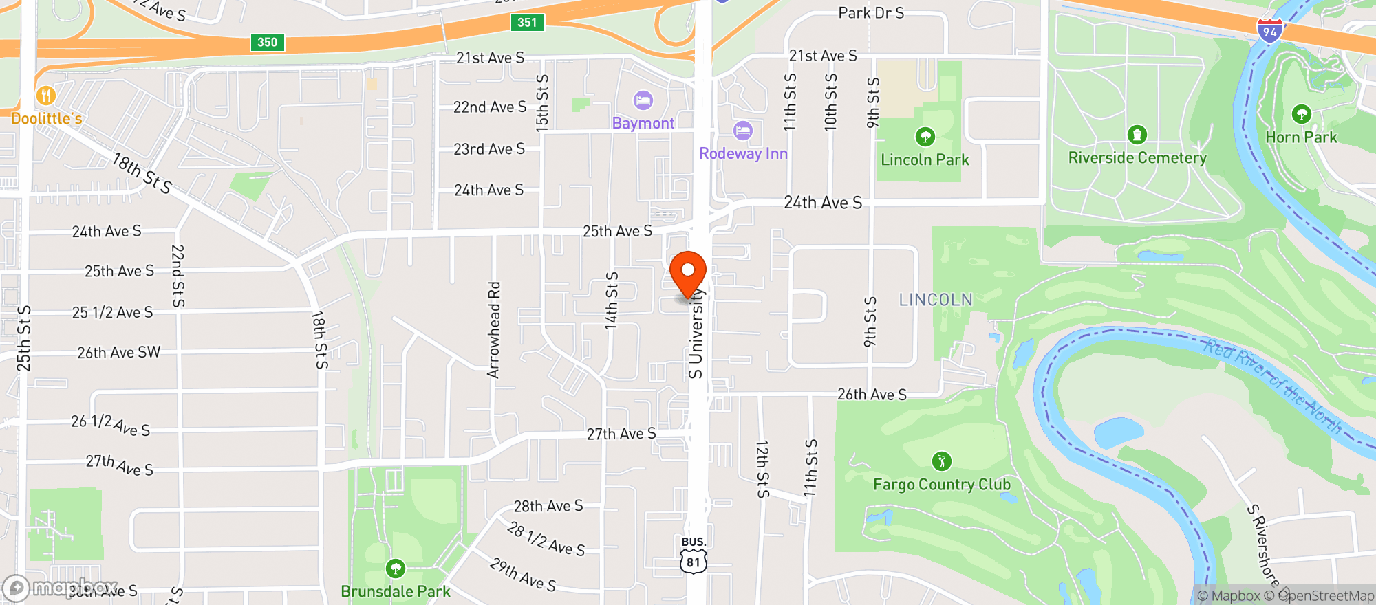 Map showing Bottle Barn Plaza Square
