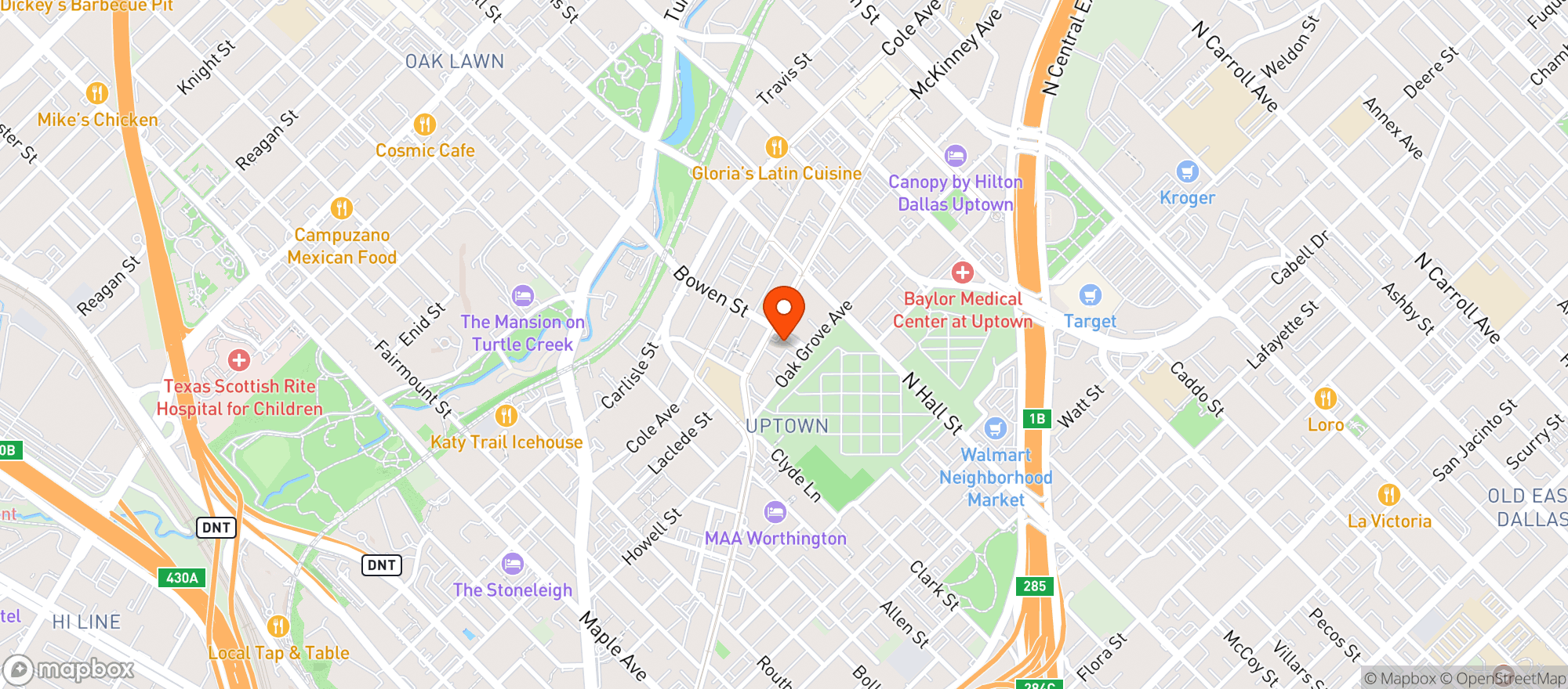 Map showing C Store