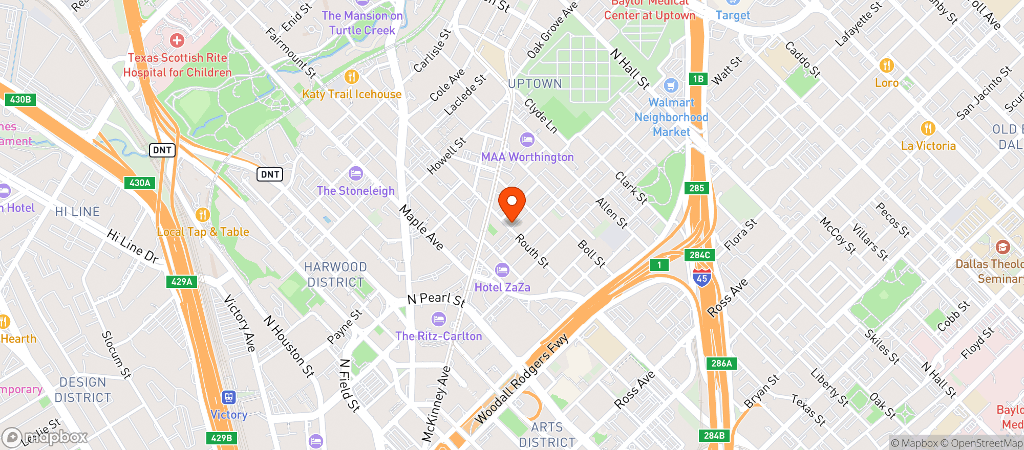Map showing Fount Board & Table