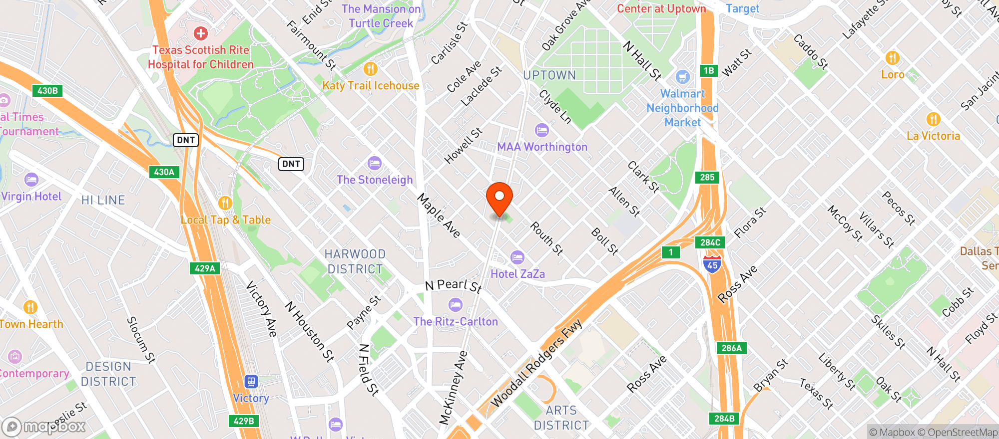 Map showing Whole Foods Market