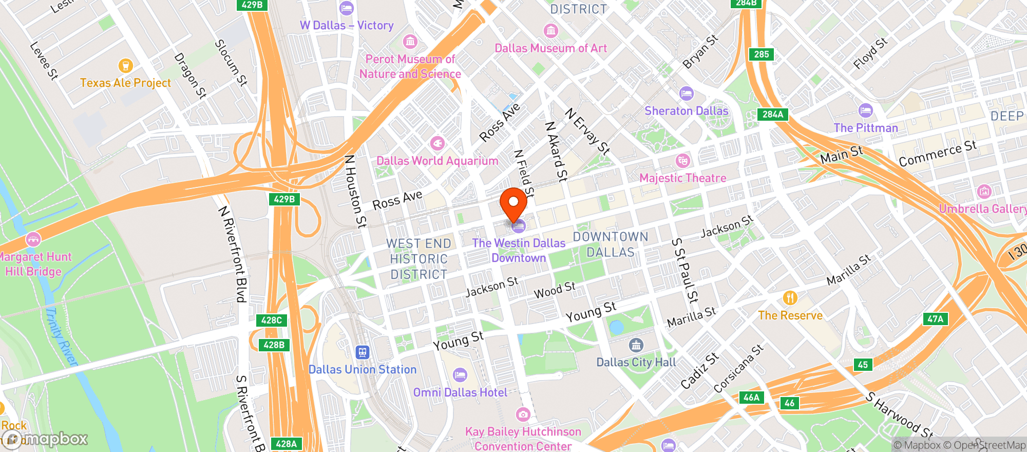 Map showing Patrick Kennedys Irish Pub