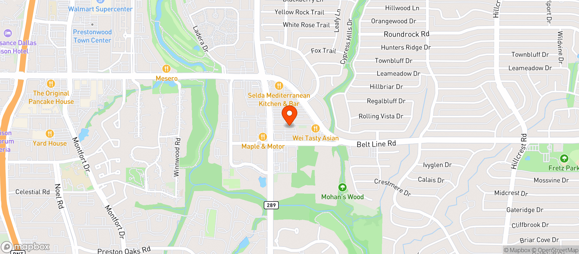 Map showing Trader Joes #407