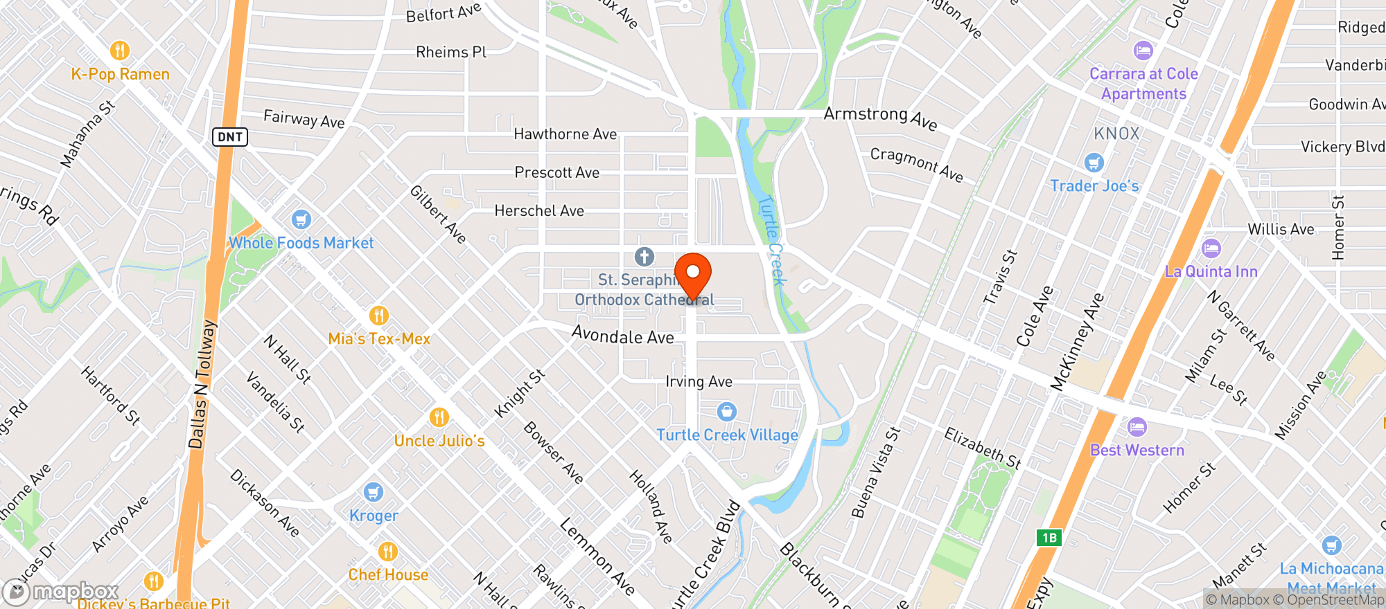 Map showing Homewood Restaurant