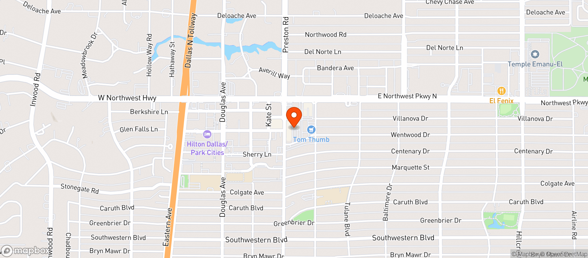 Map showing R & D Kitchen
