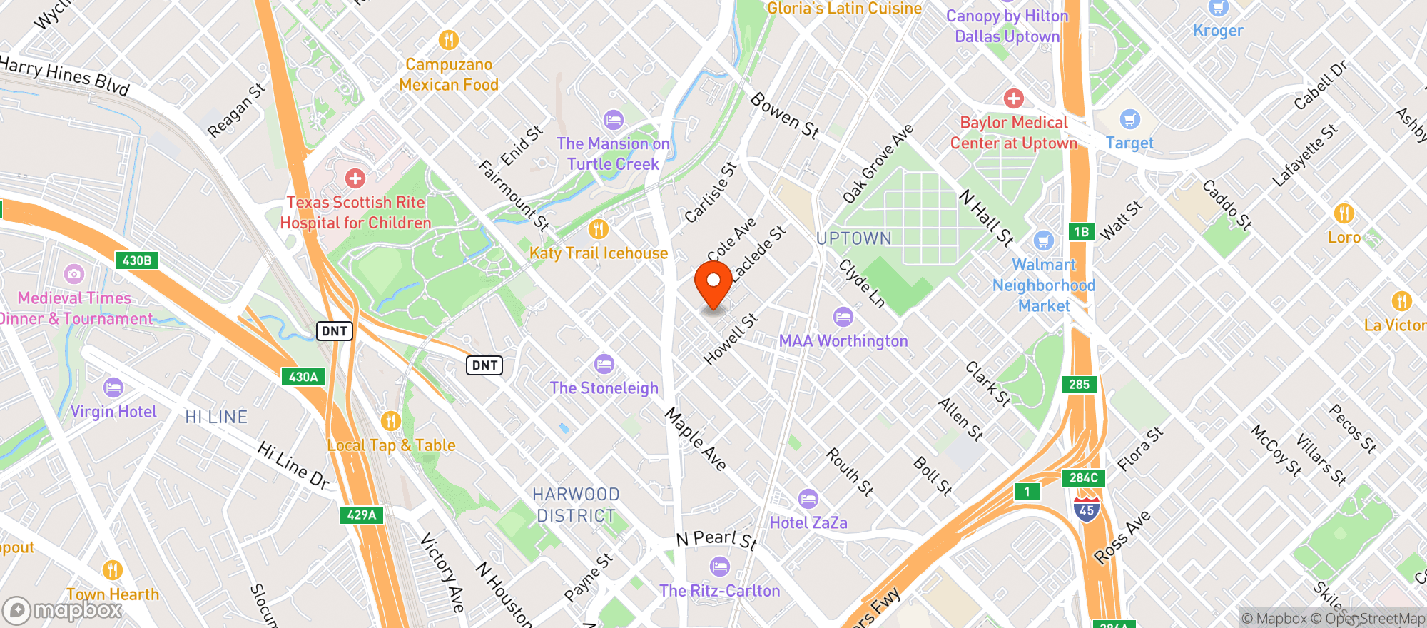 Map showing The Bread Club