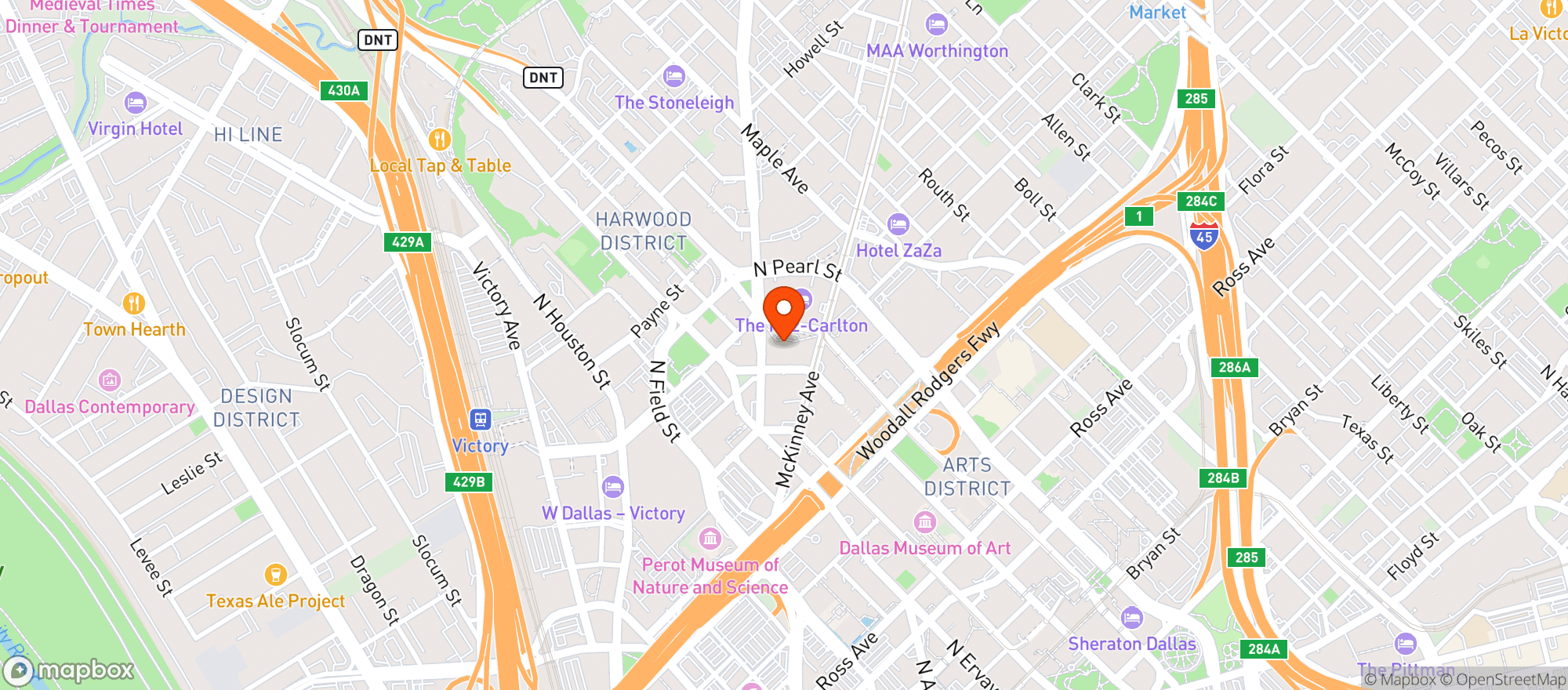 Map showing Leelas Wine Bar