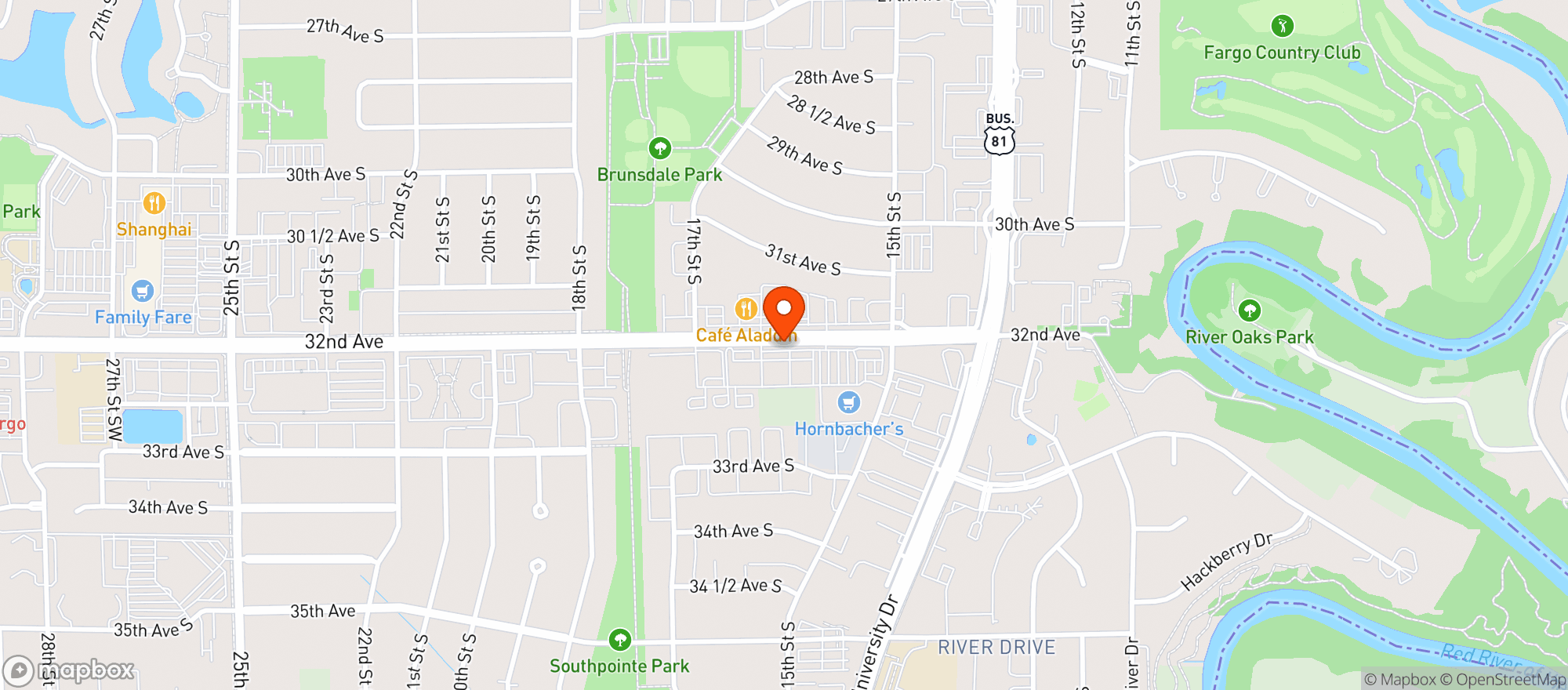 Map showing Royal Liquors