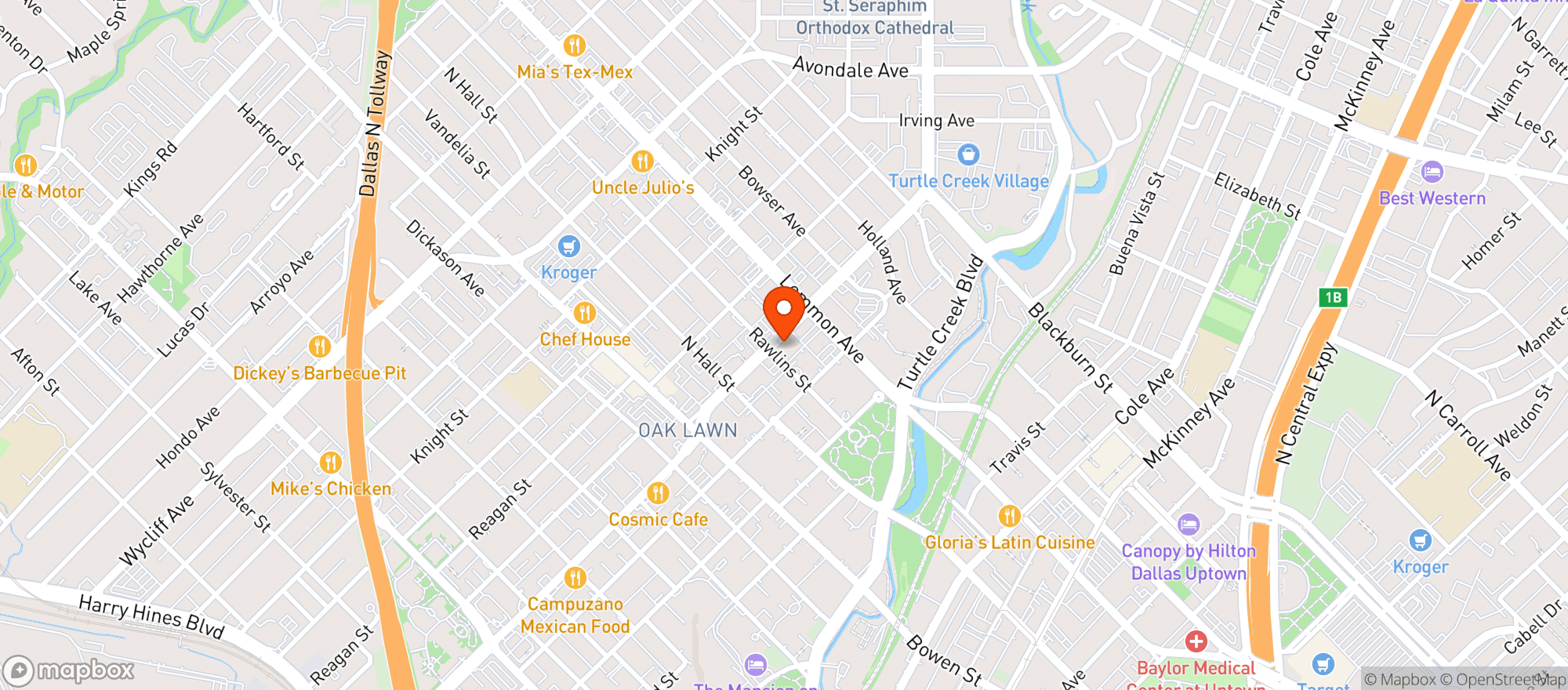 Map showing Wizards Vapor Bar and Smoke Shop