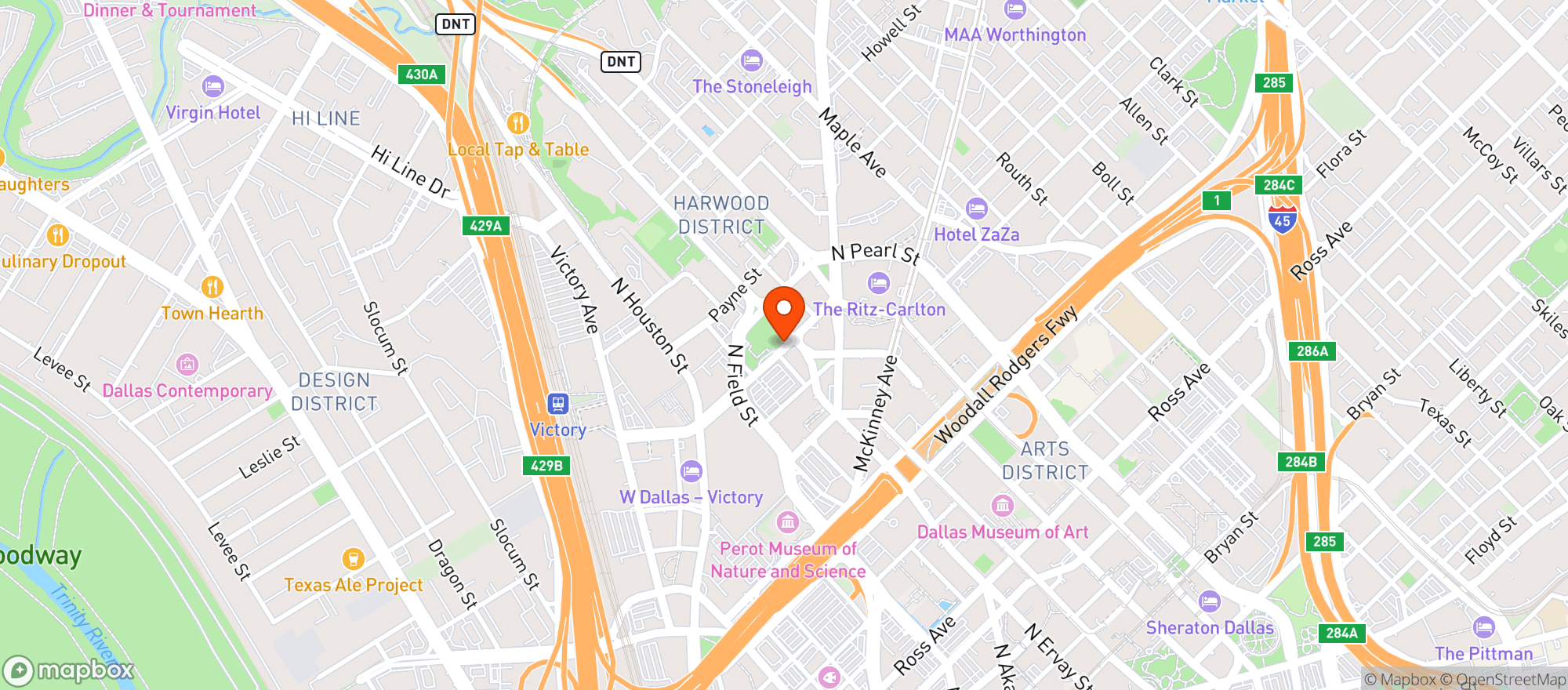 Map showing Happiest Hour