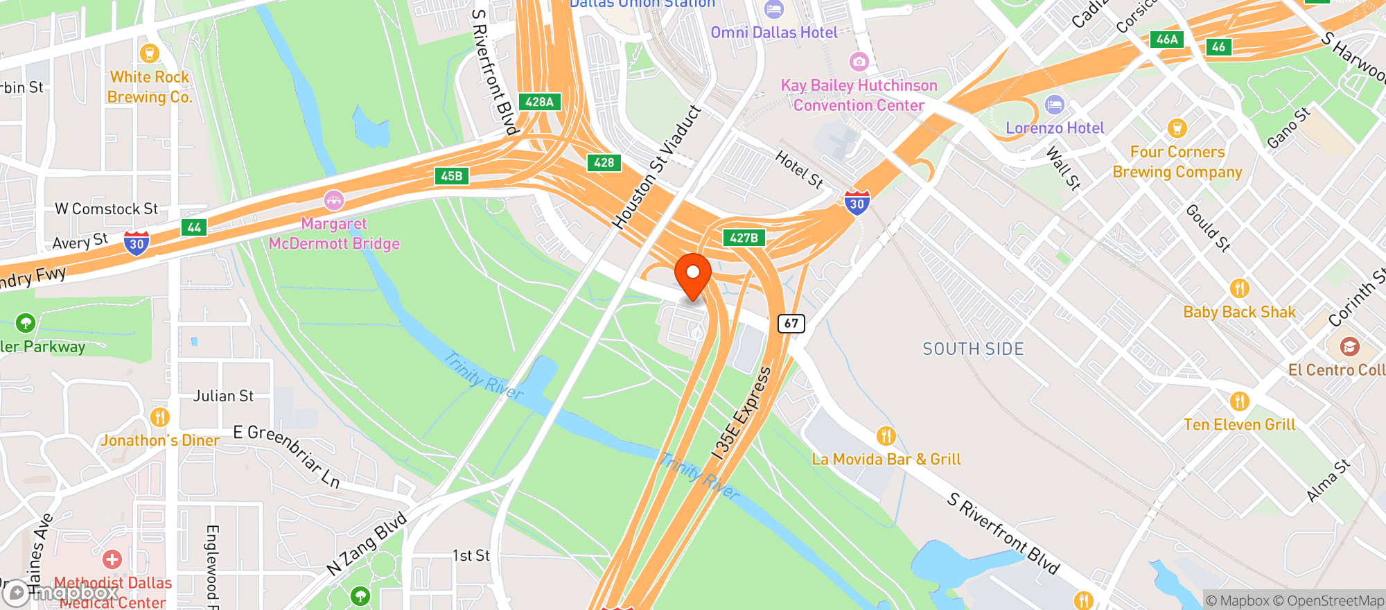 Map showing Fuel City