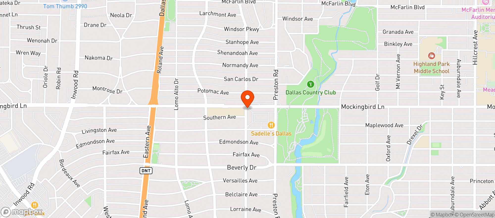 Map showing Park House