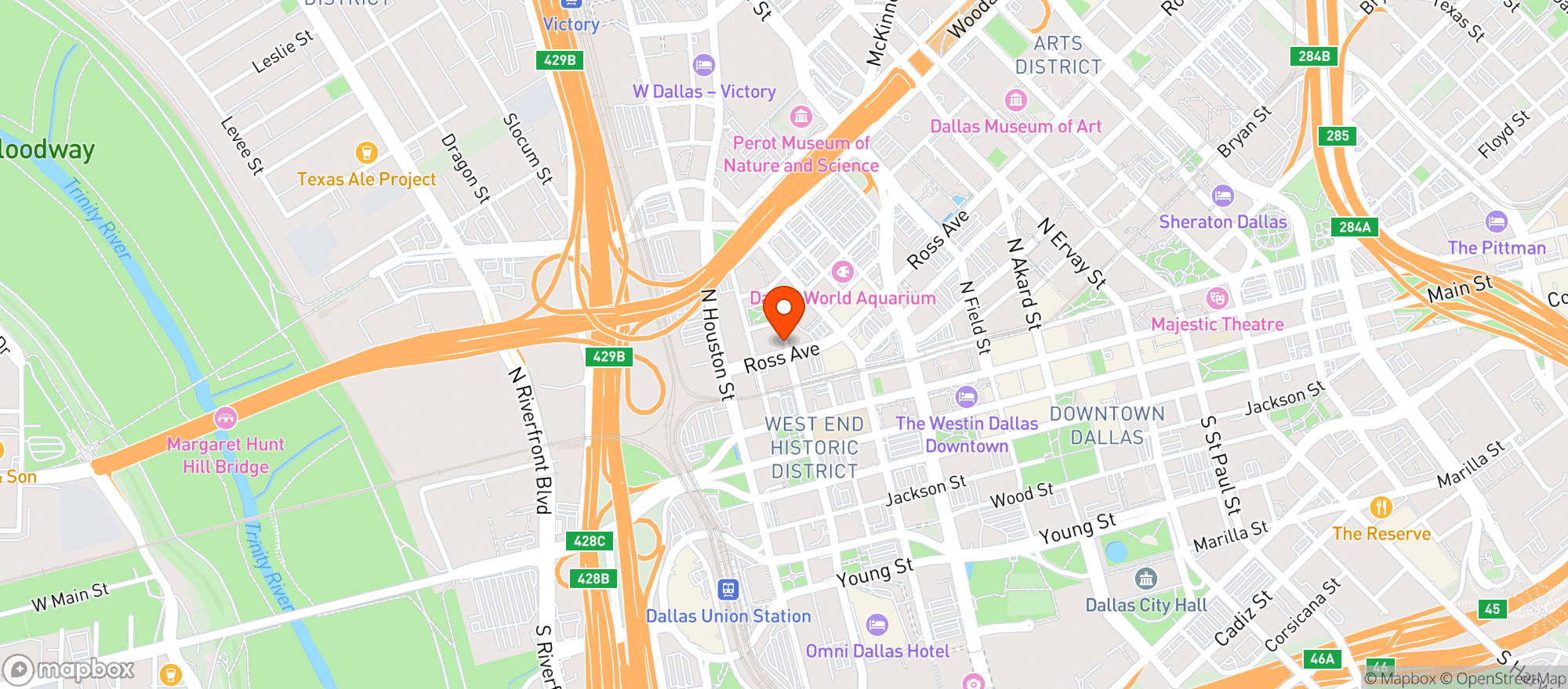 Map showing Jack Ruby S Saloon And Grill