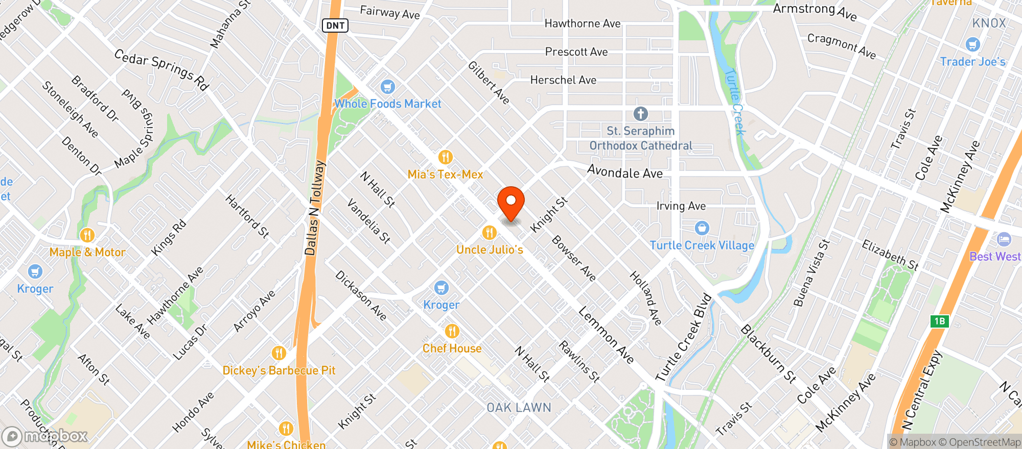 Map showing Buffalo Wild Wings Gril #155