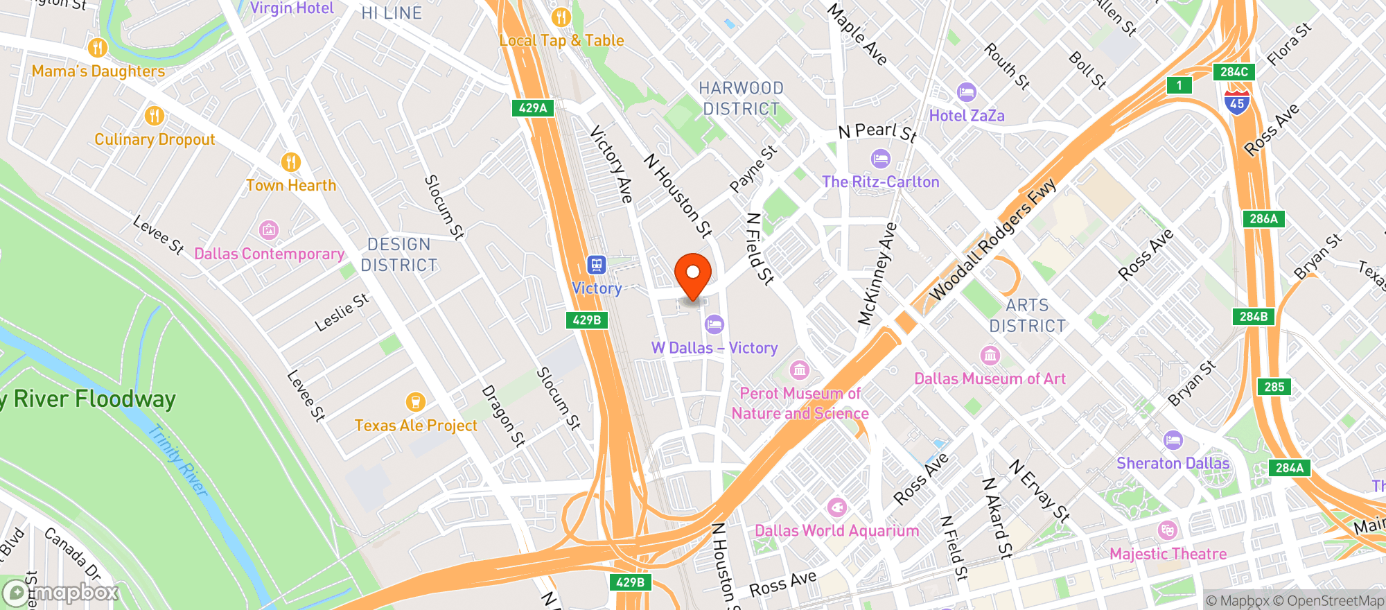 Map showing Black Tap Craft Burgers #srs