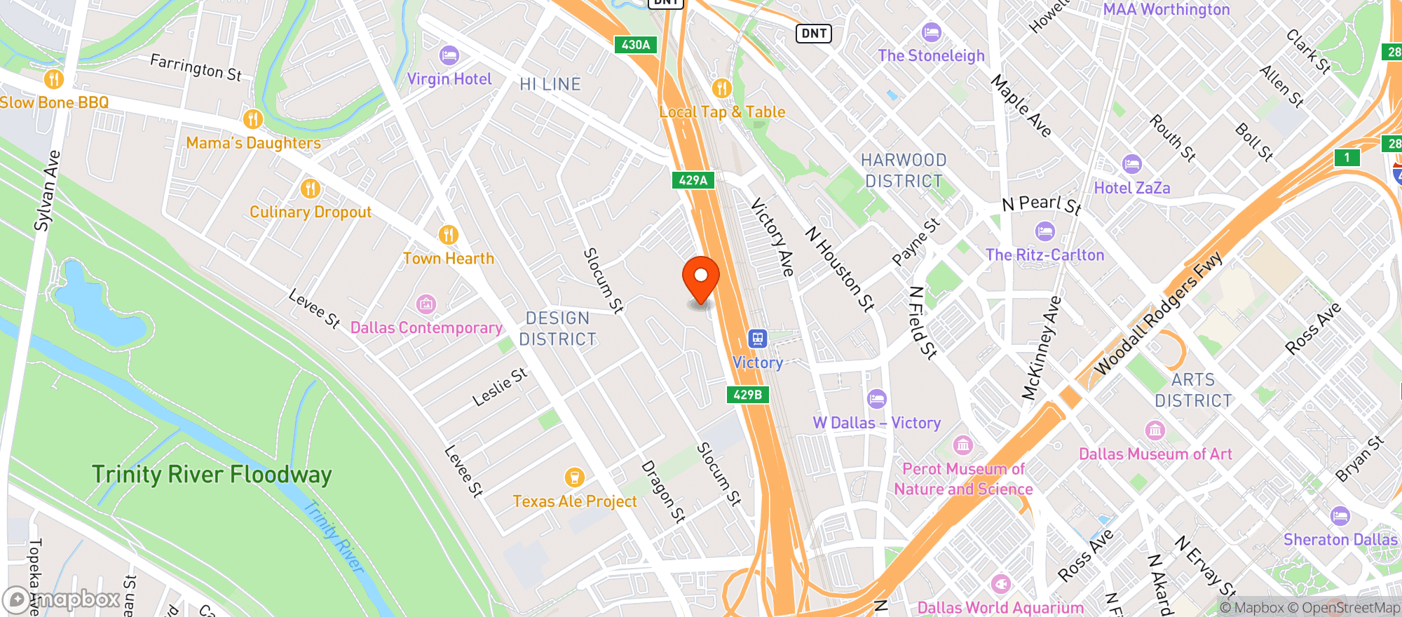 Map showing The Hifi